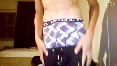 Online Skype Romp with a Hunky Blonde Dreamboat!