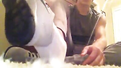 Young Alpha Corbin: Foot Fetish Shoesock Strip - The Ultimate Gay Porn Experience