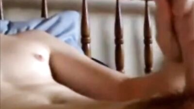 Gay Porn Cumshot: He Thinks its with a Girl!