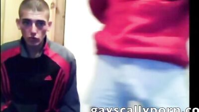 Two Scally Lads Get Down on Cam - Amateur Big Cocks First Time!