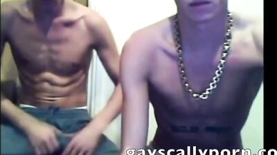 Two Scally Lads Get Down on Cam - Amateur Big Cocks First Time!