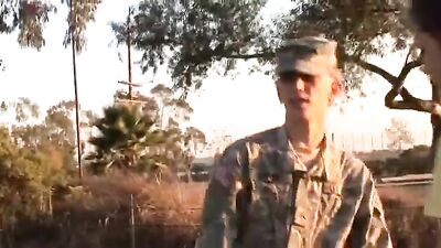 Military Manhood: Barebacking in the Army Barracks!