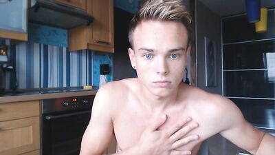 Blond Blue-eyed Webcam Cumshot Fantasy!