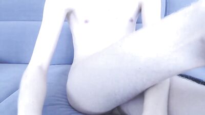 Blonde Femboy Delight - Cum Shots and Handjobs Galore!