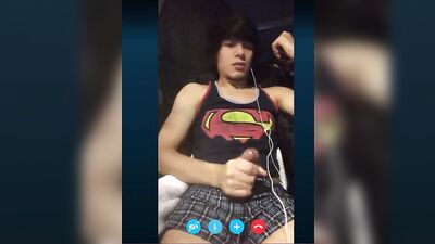 Superman Shirt Cum Shots Handjob Solo: The Ultimate Gay Porn Experience!