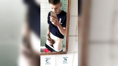 Mirrored Passion: Amateur Solo Web-Cam Gay Porn Video