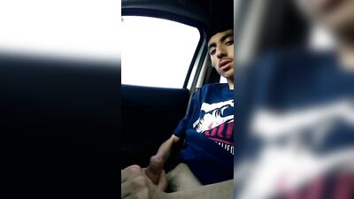 Gay Porn Masterbating in Car: Steamy Action Inside Four Wheels!