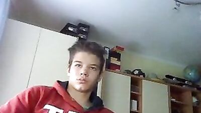 Red Hoodie Hottie Web-Cam Solo - A Hot and Sexy Encounter with the Red Hoodie Hunk