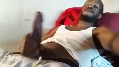 Gay Porn - Big Cocks Black Solo Relaxing After Work
