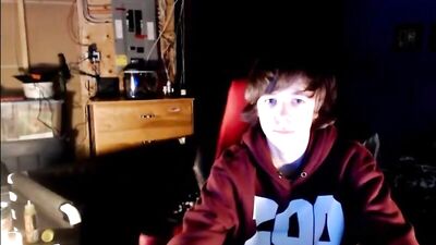 Downstairs Stroker: Solo Web-Cam Explosion!