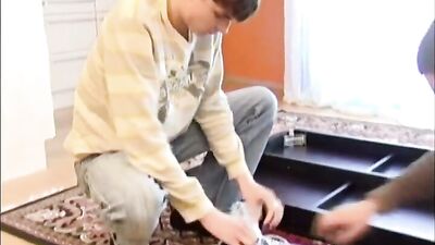 Sex on the New Table and Chairs: Bareback Cum Shots and Oral Delights