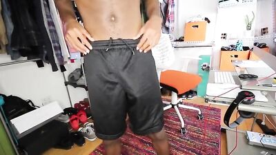 Black Bulge in Basketball Shorts: The Ultimate Voyeur Experience
