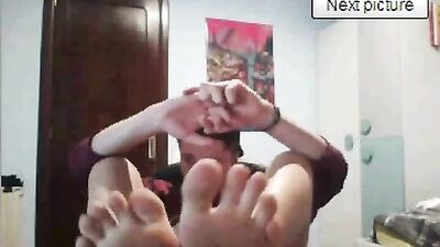 Feet Frenzy on Chatroulette - A Gay Porn Video