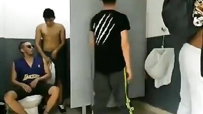 Gay Boys Web-Cam Fun in the School Bathroom!
