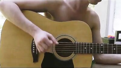 The Guitar Player: Bareback Action Outside Public!