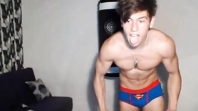 Muscle Hunks Strike Back: 18yr Old Bodybuilder Models Underwear!