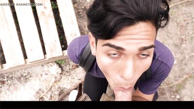 Outdoor Latin Fling: Hot Latino Boy Gets Sweaty and Satisfied!