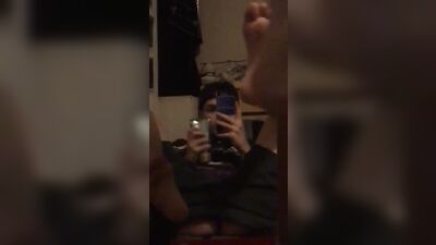 Elliorr Using A Dildo: Gay Amateur Ass Play Fun