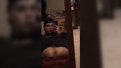 Elliorr Using A Dildo: Gay Amateur Ass Play Fun