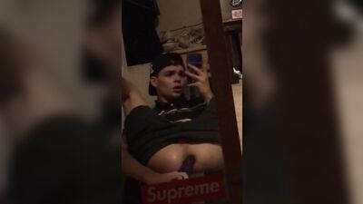 Elliorr Using A Dildo: Gay Amateur Ass Play Fun