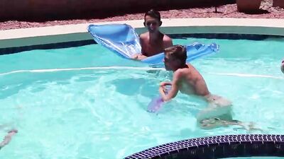 Tylers Bareback Pool Party - The Ultimate Gay Porn Experience