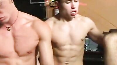 Gang Bang Frenzy: 18 Today - Action Bareback Group Sex!