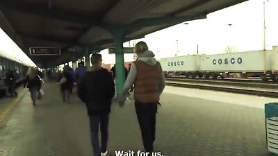 Gay Train Fuck Threesome - Cash Boys Fun!