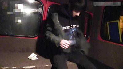 AA vid - Two cute teen boys and a guy in a truck