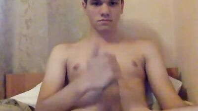 Self-Cumming Hottie: Cum on My Own Face!