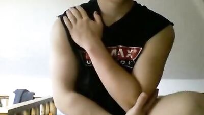 Solo Workout Web-Cam Wanker: Stretching Your Muscles and Pleasure Points