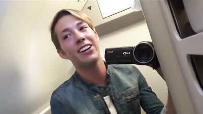 Fly with Me: Amateur Public Outdoor Gay Porn Adventure!