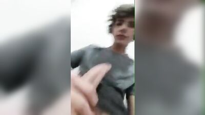 Young Stud: Big Cock Exhibitionism - Web-Cam Solo