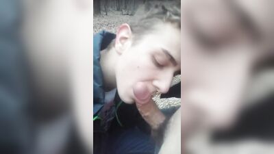 Forest Blowjob: French Boy Gets Sucked by Friends - Gay Porn Video