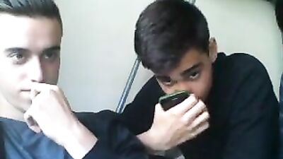 Guys showing a little