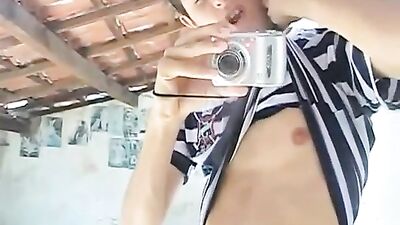 Gay Latino Porn Star Cums in Abandoned House - Amateur Cum Shots