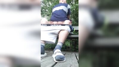 Public Park Creampie BB Gay Porn Explosion!