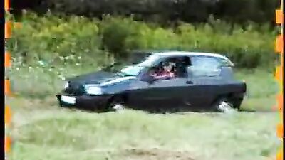 German Thrill Seekers in Dune Splash - Bareback Action on the Beach!