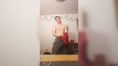 Hung Nerd Strip Boy Porn