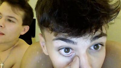 Two boys sucking each other: raw and passionate amature bareback action!