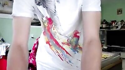 Skinny Web-Cam Stroker: Gay Porn for Fans of Thin and Tight!