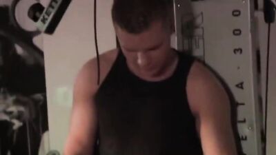 Bareback Threesome Gym Fuckers Cum Shots - Total Filth!