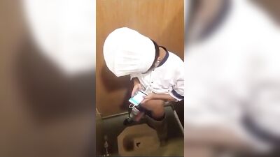 Cook in the Toilet: A Public Handjob Adventure