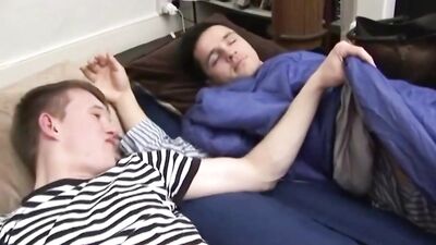 Raw & Thirsty Boys Bare Pyjama Spin-the-Bottle Spit Roast