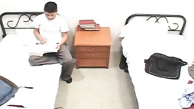 Male Roommates Bareback Oral Cum Shots