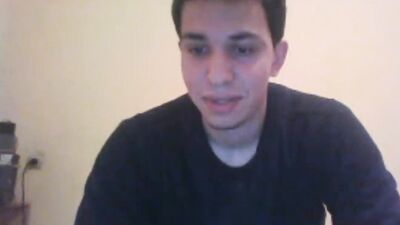 Moroccan Arab Twink Cums Hard in New SIMO Gay Porn Video!