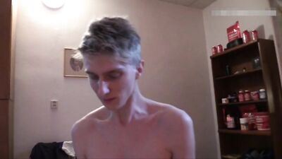 AA Vid - Blond twink boy fucked takes cum in ass