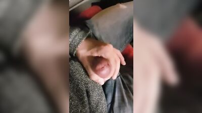 18yo wanking on the bus
