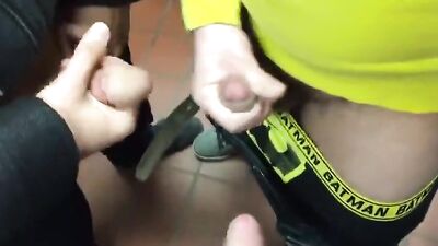 Three Twink Cum Shots - Public Outside