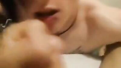 Hot emo swallows his friends cum