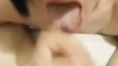 Hot emo swallows his friends cum